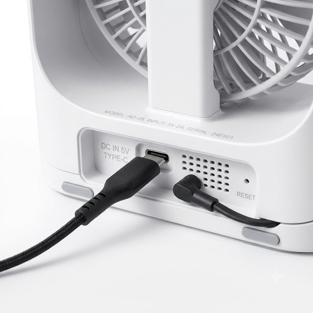 BRISA – 3-in-1 Ventilator, Mini-Luftkühler & LED-Nachtlicht